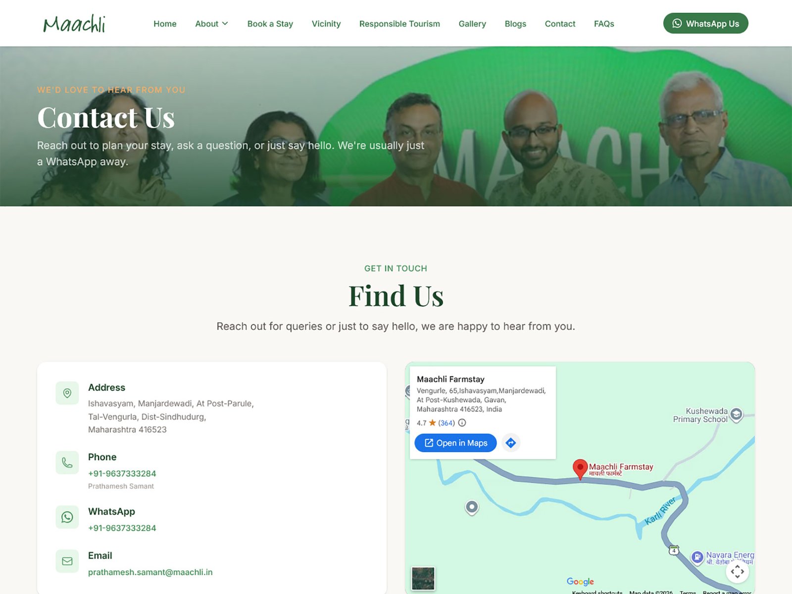 Contact Page