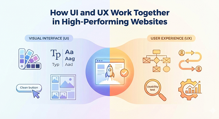 How UI and UX Work Together in High-Performing Websites
