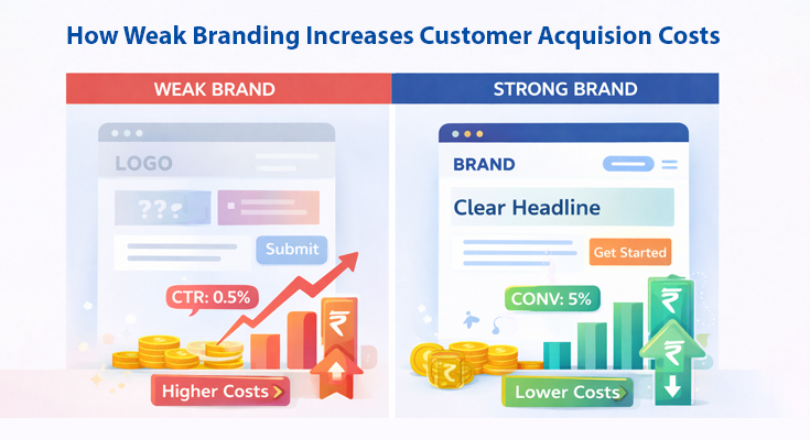 How Weak Branding Increases Customer Acquisition Costs