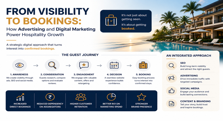 From Visibility to Bookings: How Advertising and Digital Marketing Power Hospitality Growth