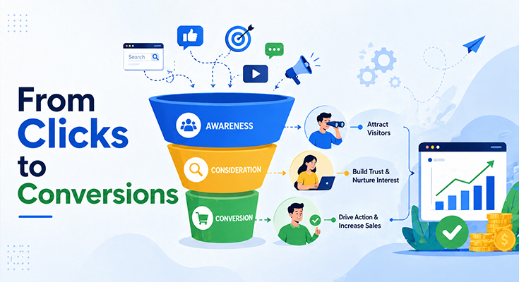 From Clicks to Conversions: Building a Full-Funnel Digital Marketing Strategy That Drives Real Business Growth