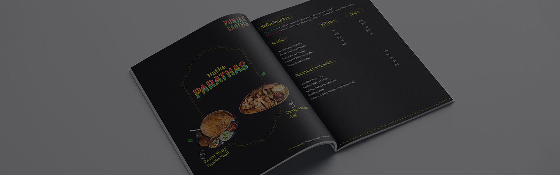 Punjab Canteen: Marketing Materials Design
