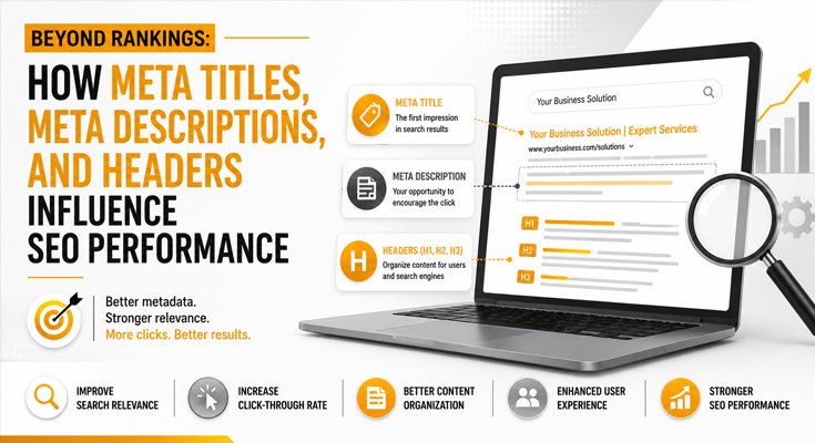 Beyond Rankings: How Meta Titles, Meta Descriptions, and Headers Influence SEO Performance